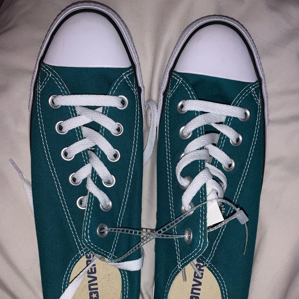 dark teal converse sneakers